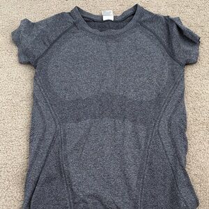 Athleta Charcoal Short Sleeve Tee